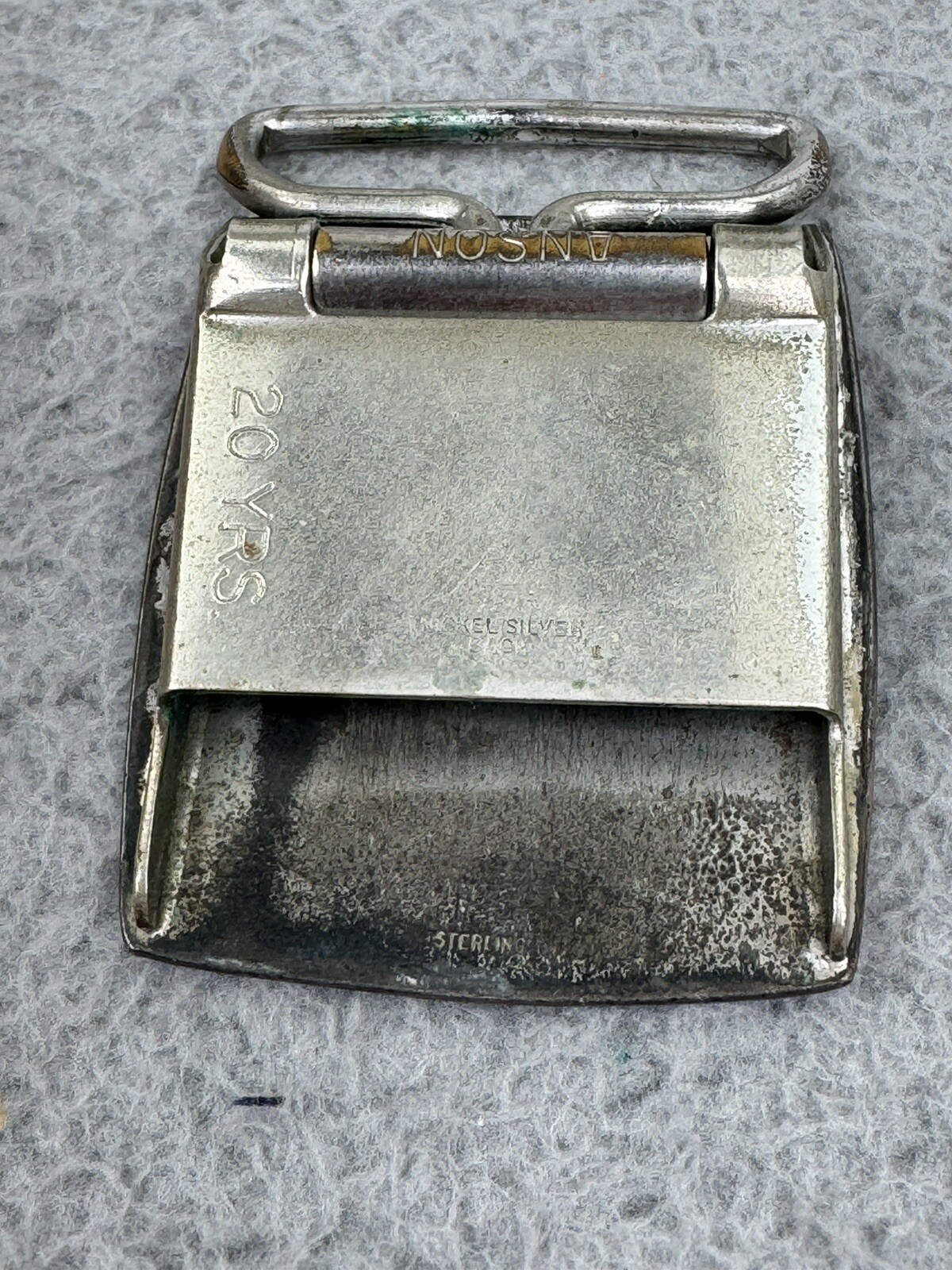 Vintage Westinghouse Belt Buckle 20 Yrs Employee Service Award Sterling Silver