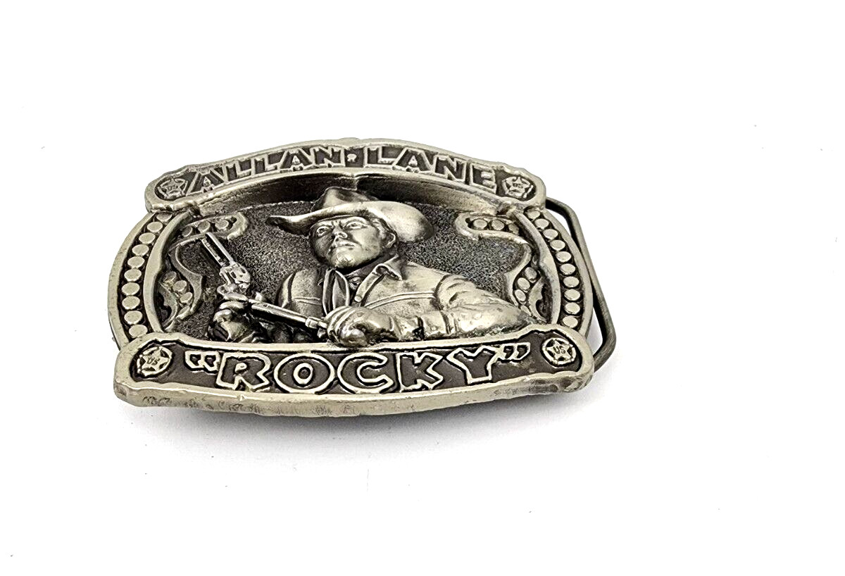 ALLEN LANE “ROCKY” Belt Buckle Western Cowboy Sharpeco
