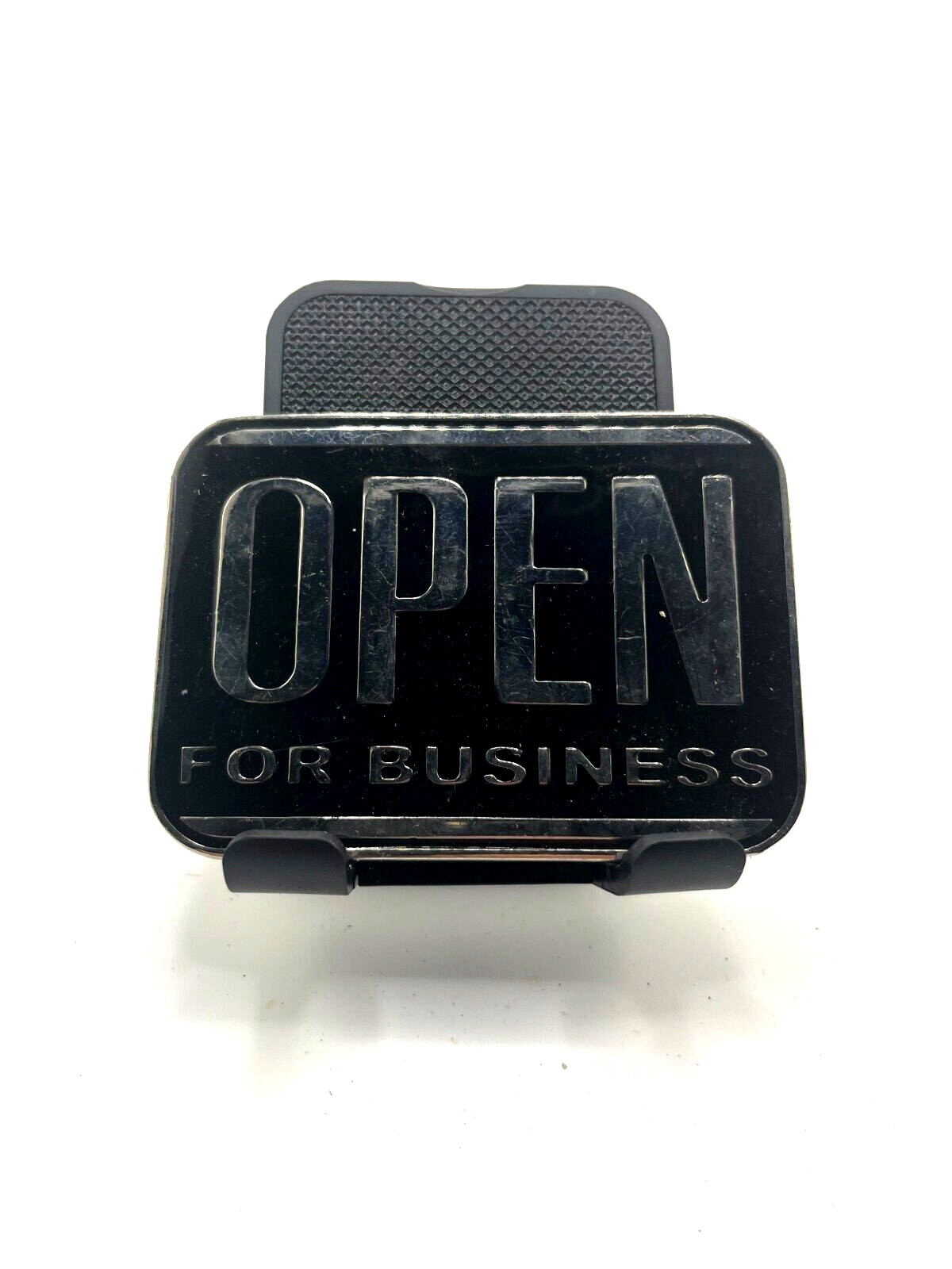 OPEN FOR BUSINESS BELT BUCKLE NEW