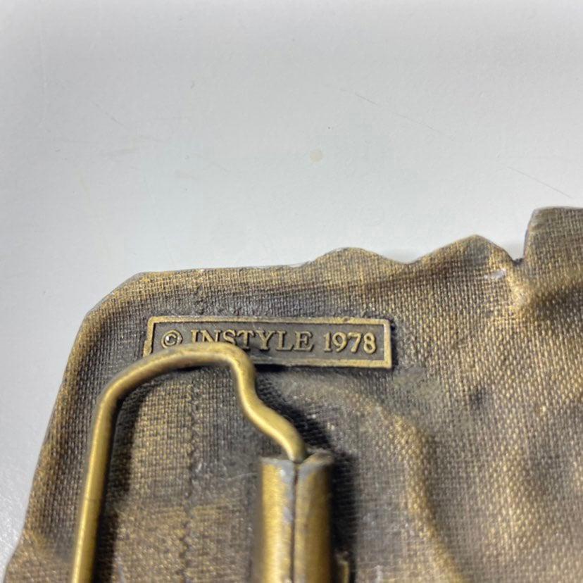 3&Prime; x 3.5&Prime; 1978 Instyle Train Locomotive Railroad Belt Buckle