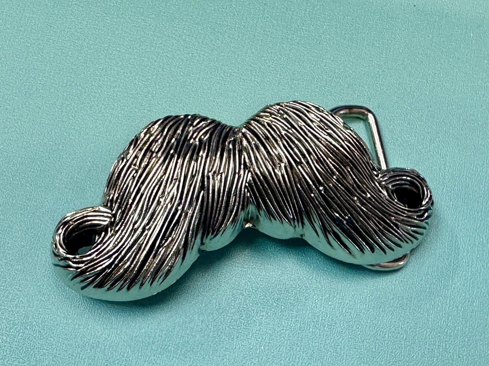 Mustache Novelty Psychobilly Rockabilly Biker Punk Heavy Figural Belt Buckle