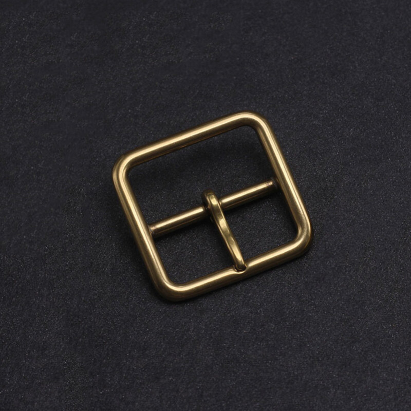1pcs 35/40mm Square Solid Brass Belt Buckle Single Prong Belt Buckle Replacement