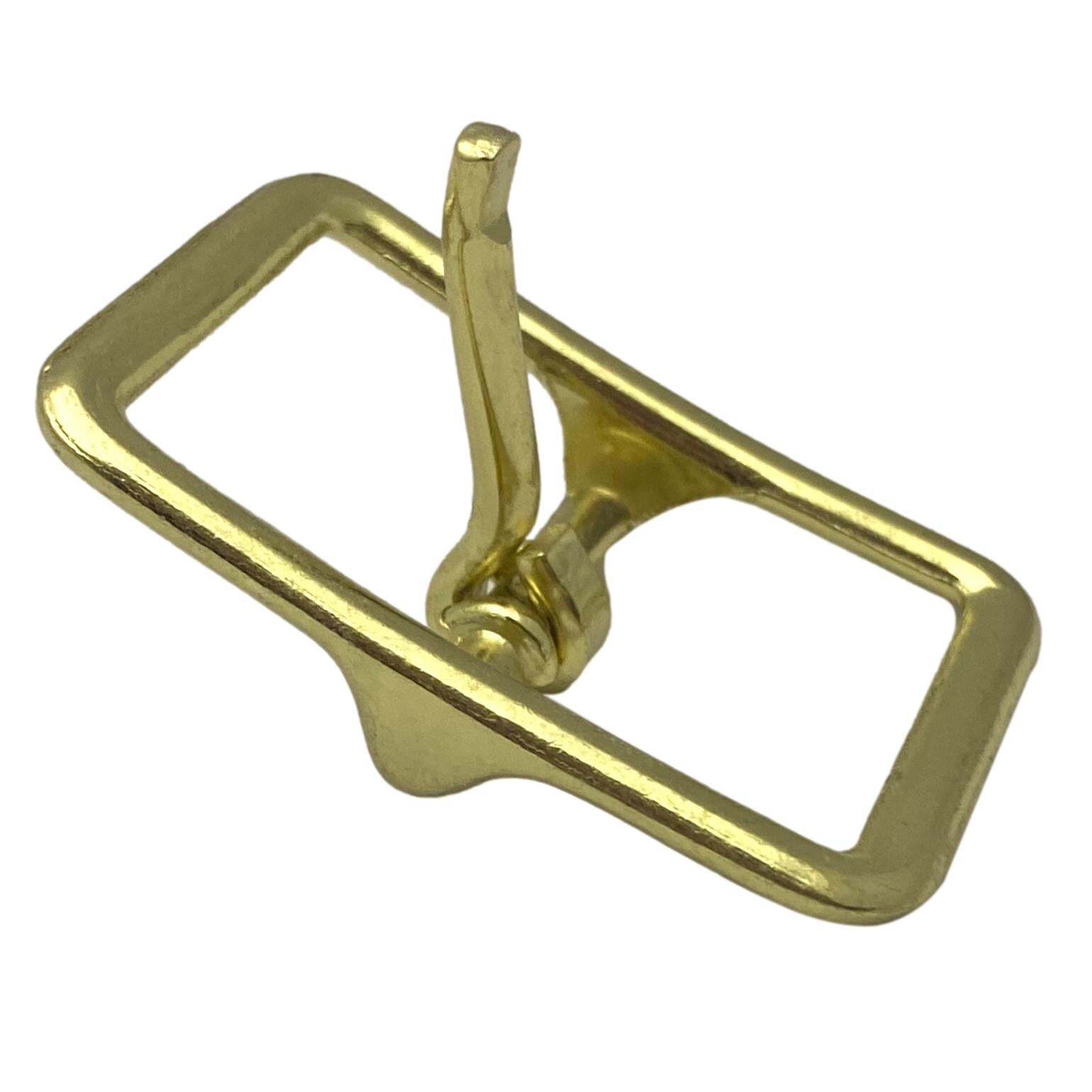 12 Pack Zinc Brass Plated Belt Buckles – 0.5&Prime; – 0.75&Prime; – 1&Prime;