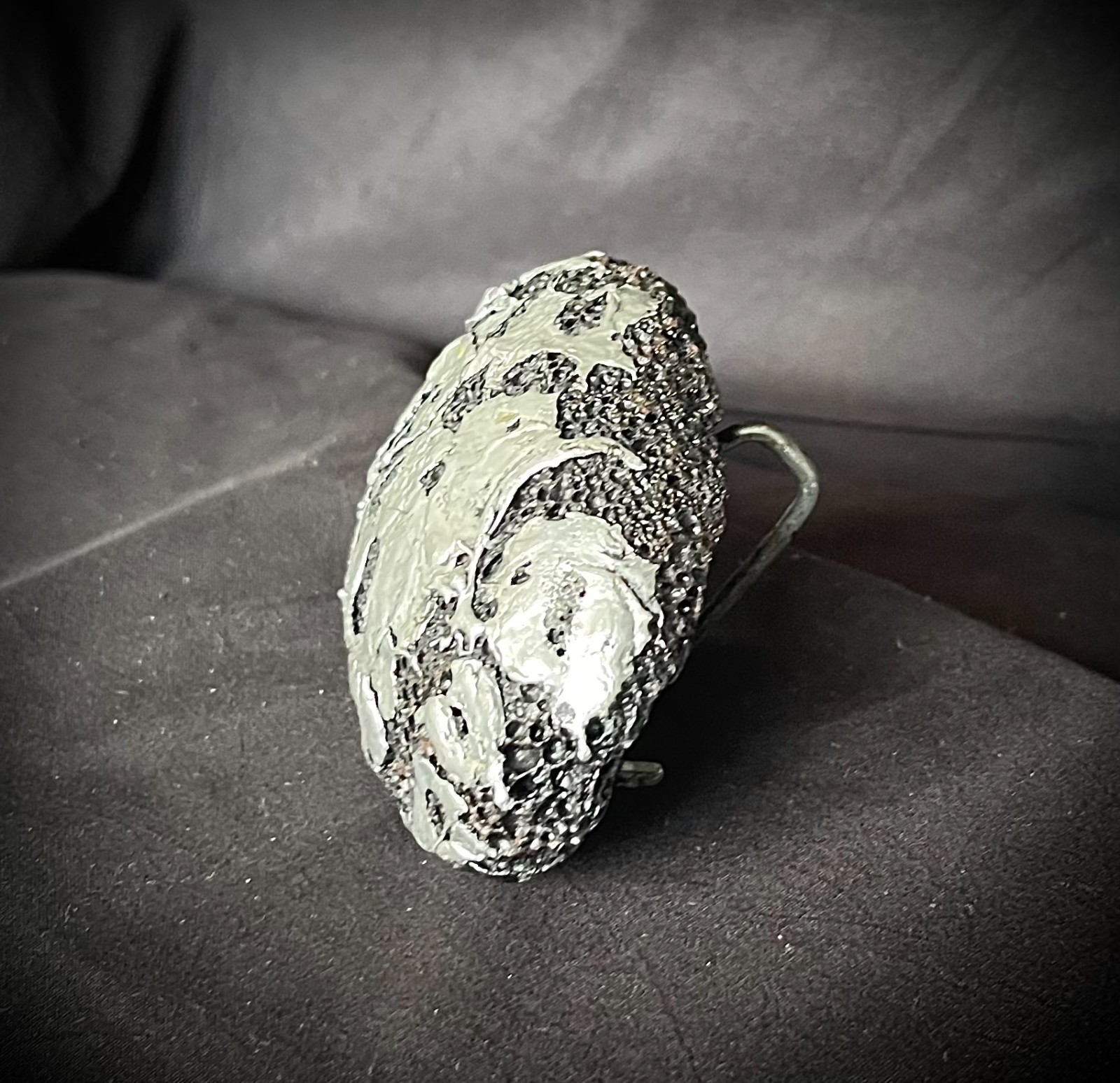Pumice Stone Belt Buckle Archive Mixed Media Industrial Art OOAK Darren McNeese