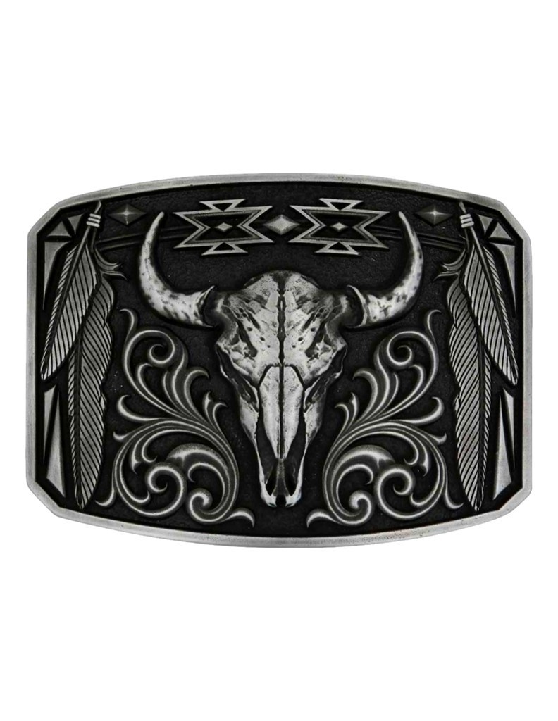 Montana Silversmiths Belt Buckle Adult Legend & Pride Silver A1037S