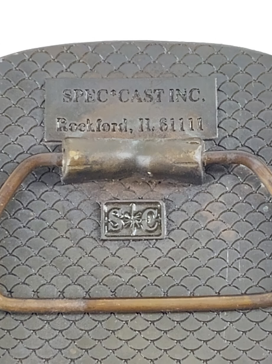 Vtg Cast Metal Belt Buckle American Business Clubs Brass Tone
