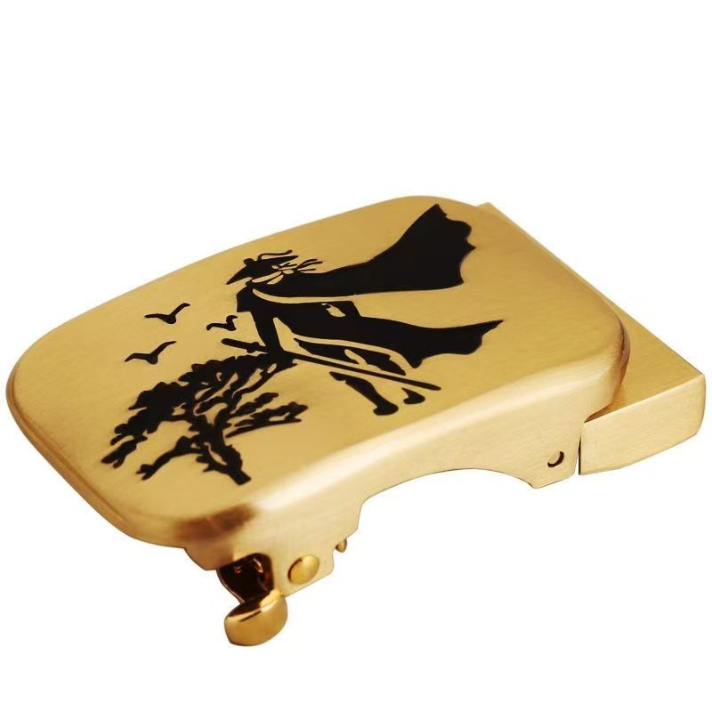 Men&rsquo;s automatic buckle belt buckle head pure copper men&rsquo;s belt head 3.5cm