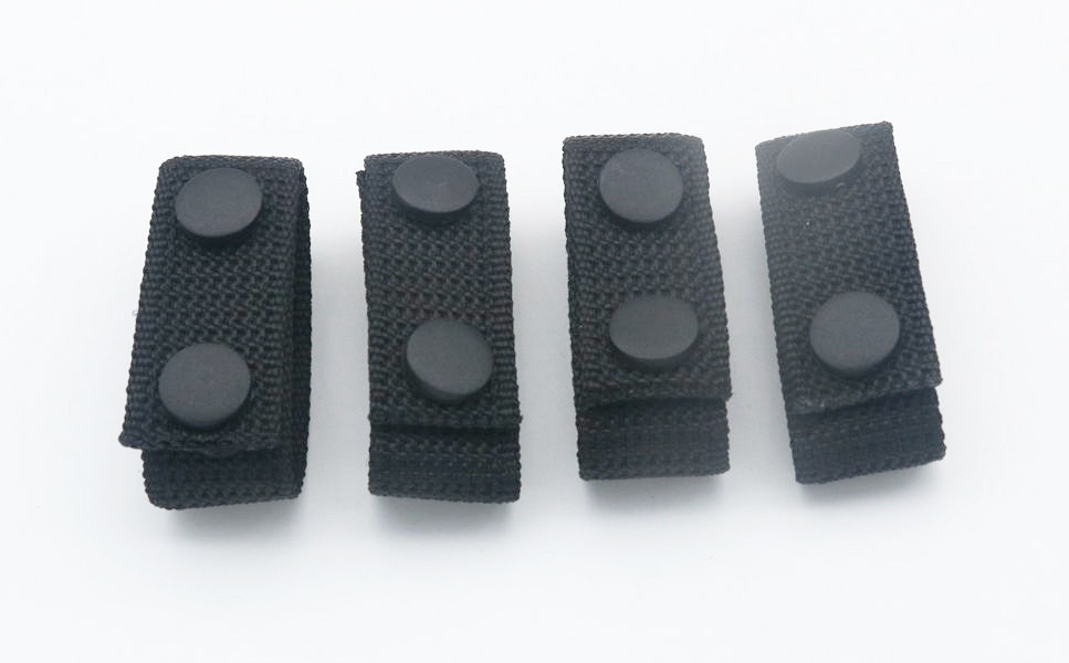 20Pcs Tactical Belt Keepers Nylon Duty Belt Loop Snaps For Police Security Guard
