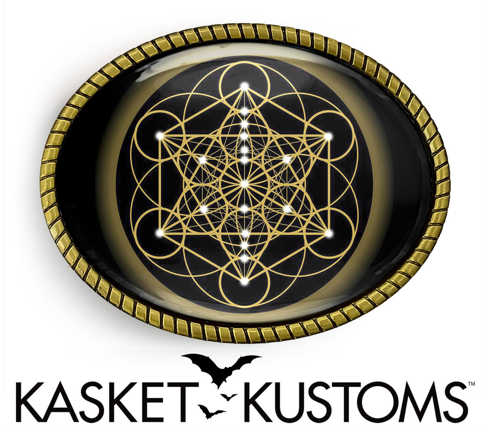 Metatron&rsquo;s Cube Belt Buckle – Sacred Geometry Esoteric Belt Buckle – 39
