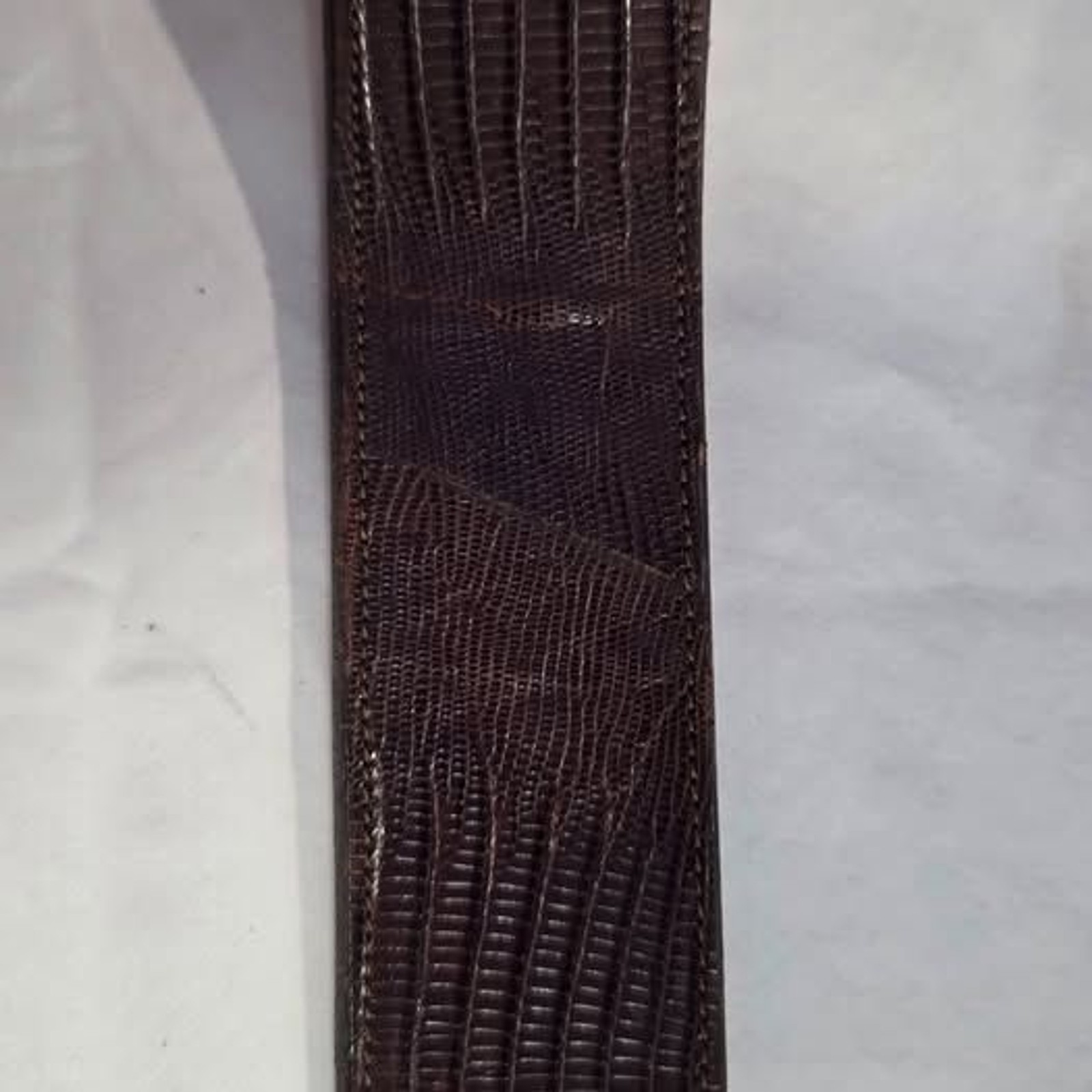 Vintage Tony Lama Belt by Holland San Angelo Sterling Silver and 14k Gold Buckle