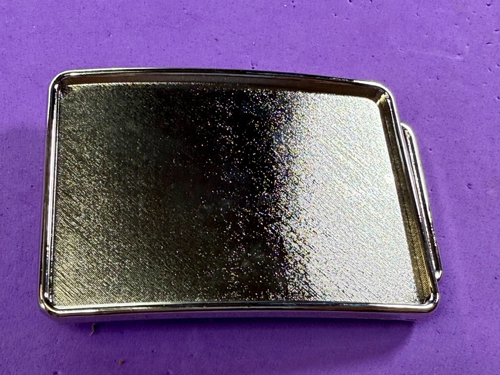 Rectangular Silver Color Craft Project Belt Buckle Make your own DIY Design!
