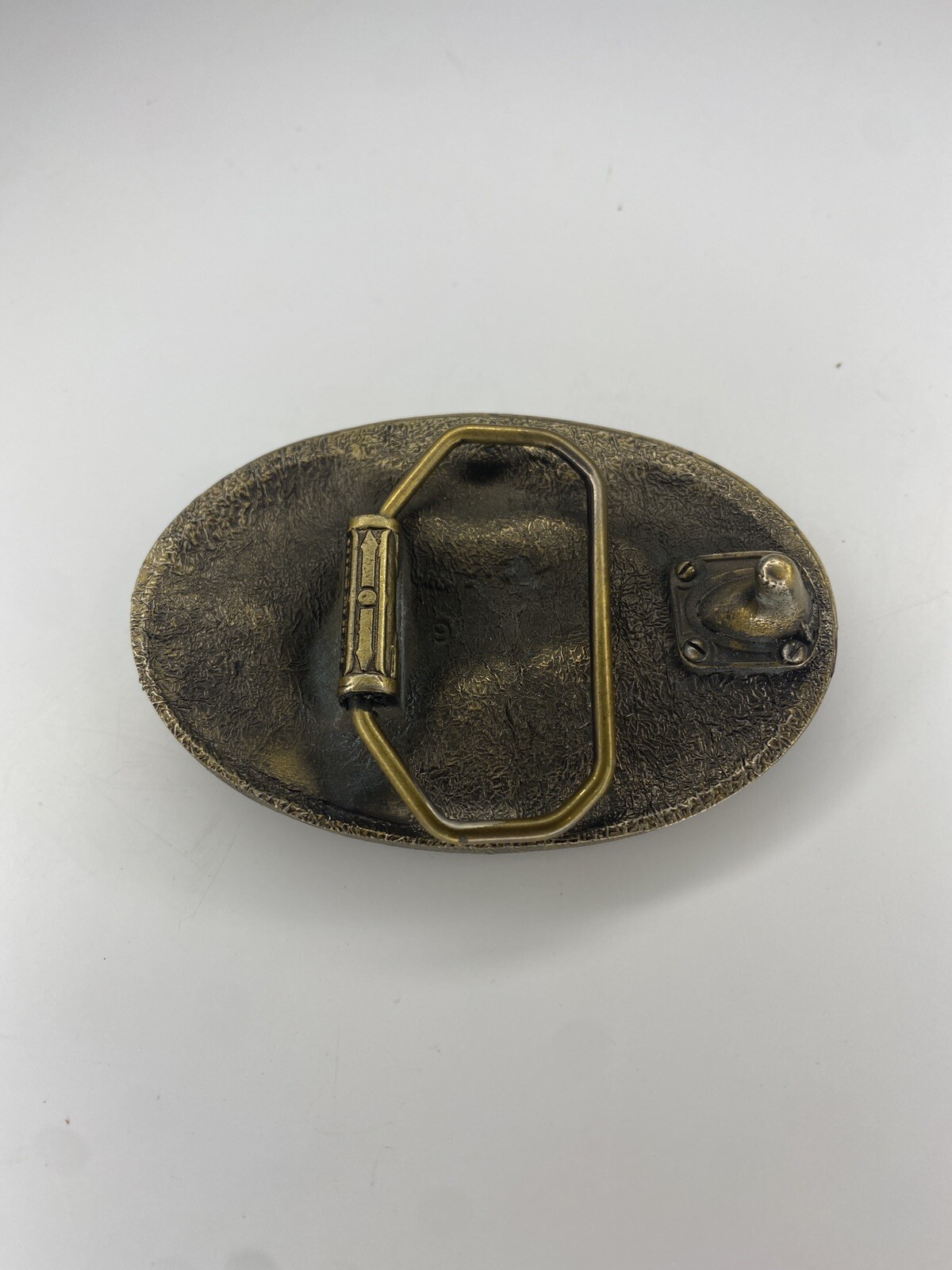 1993 Men&rsquo;s Bass Anglers Fishing Sportsman Society brass belt buckle.