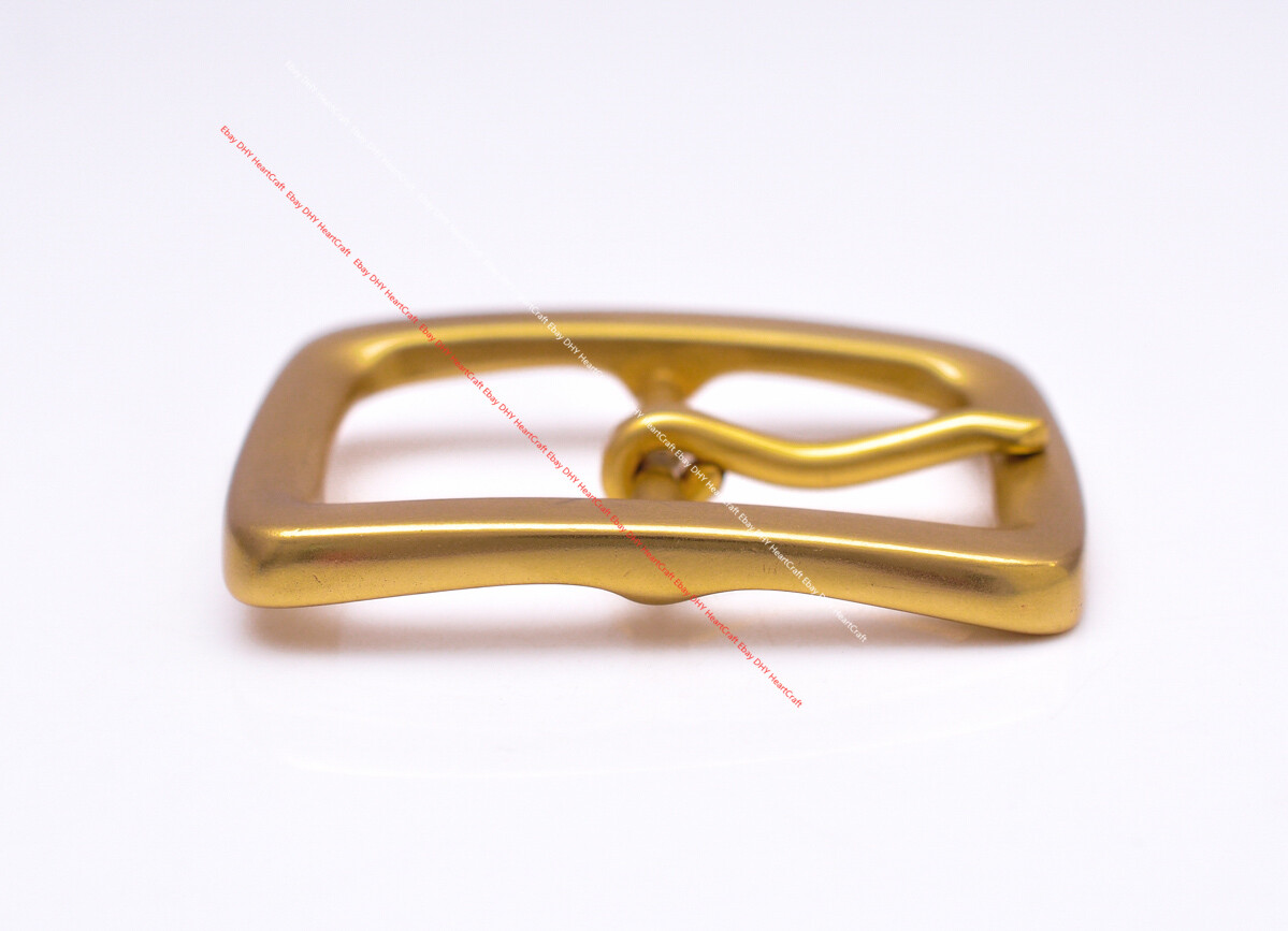 SOLID BRASS LONG QUALITY HEAVY CENTER BAR LEATHERCRAFT BELT BUCKLE INNER 40MM