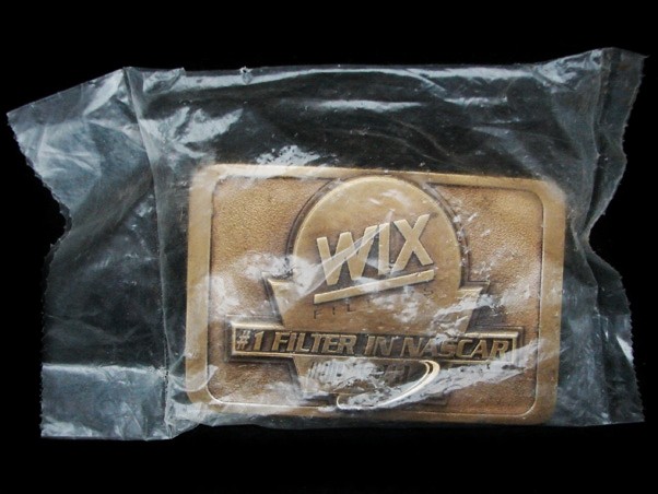 MG11110 *NOS* GREAT **WIX** AIR & OIL FILTERS #1 FILTER IN NASCAR BELT BUCKLE