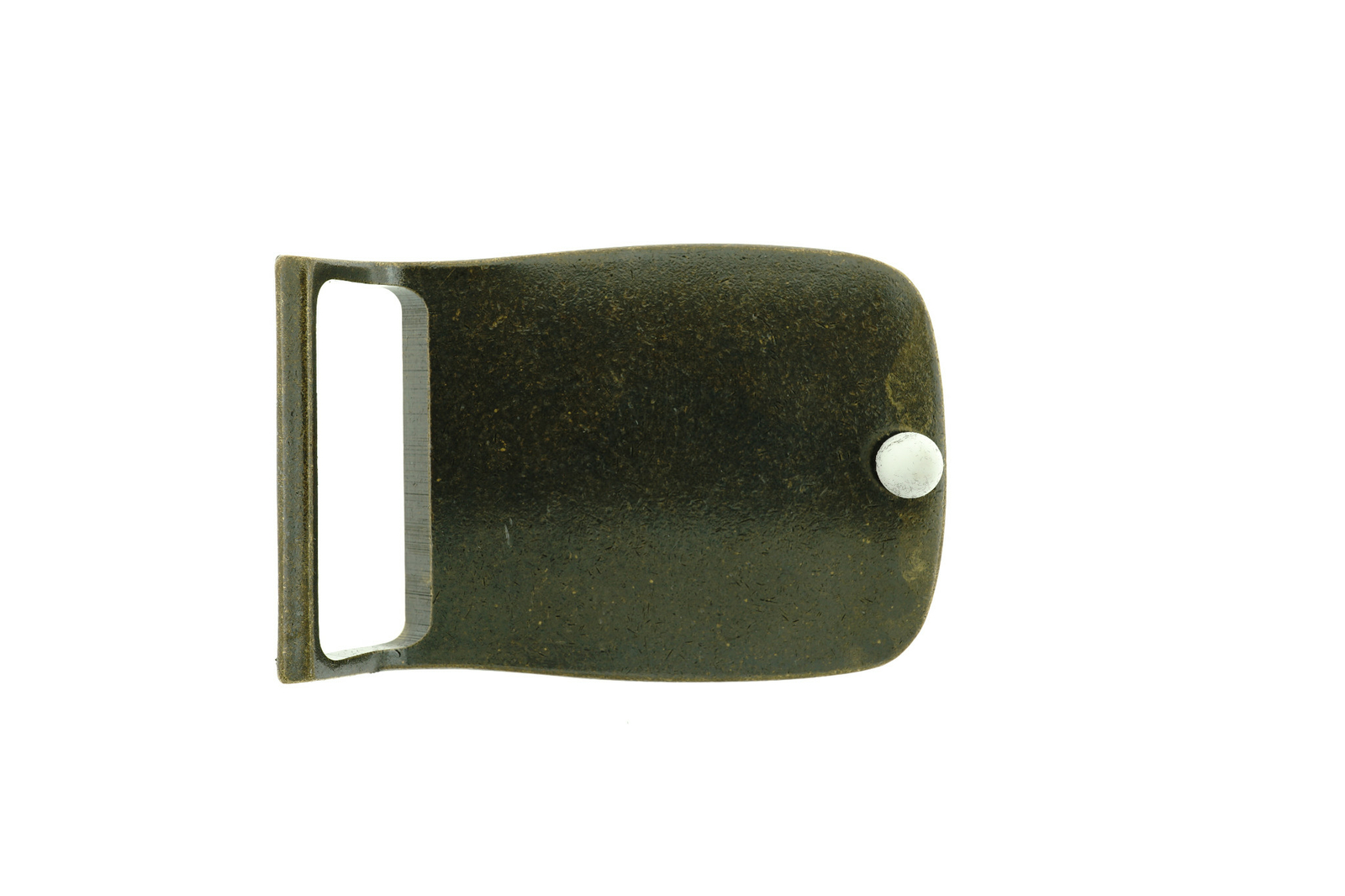 Western Native Indian Chief Cowboy Rectangle Solid Brass Metal Belt Buckle