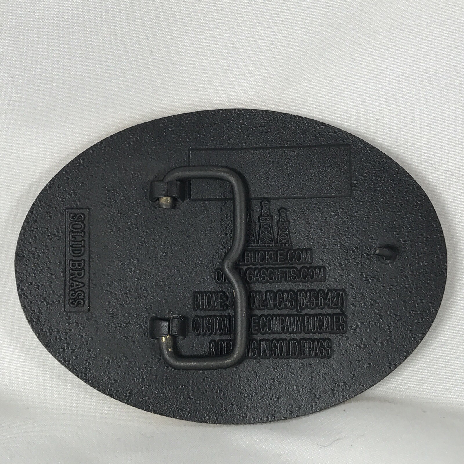 NEW Oil Life Blood of America Refinery Belt Buckle Well Worker Derrick Pump A7