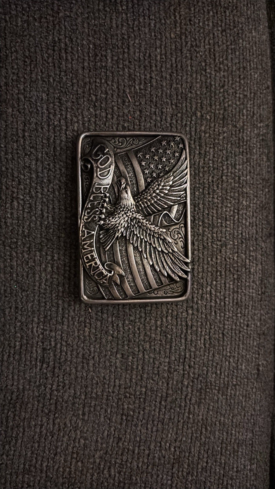 Nocona God Bless America Buckle American Flag Belt Buckle 37015 NEW