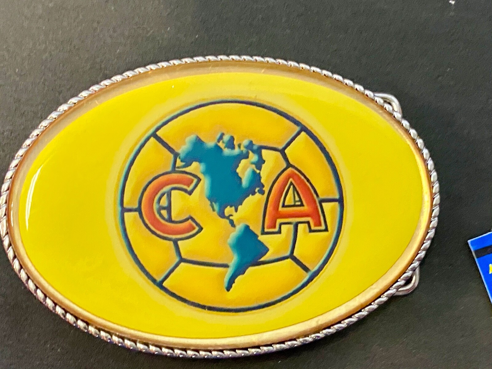 Ca Soccer Club América Football Flashing Led Lights! Belt Buckle Fresh Battery!