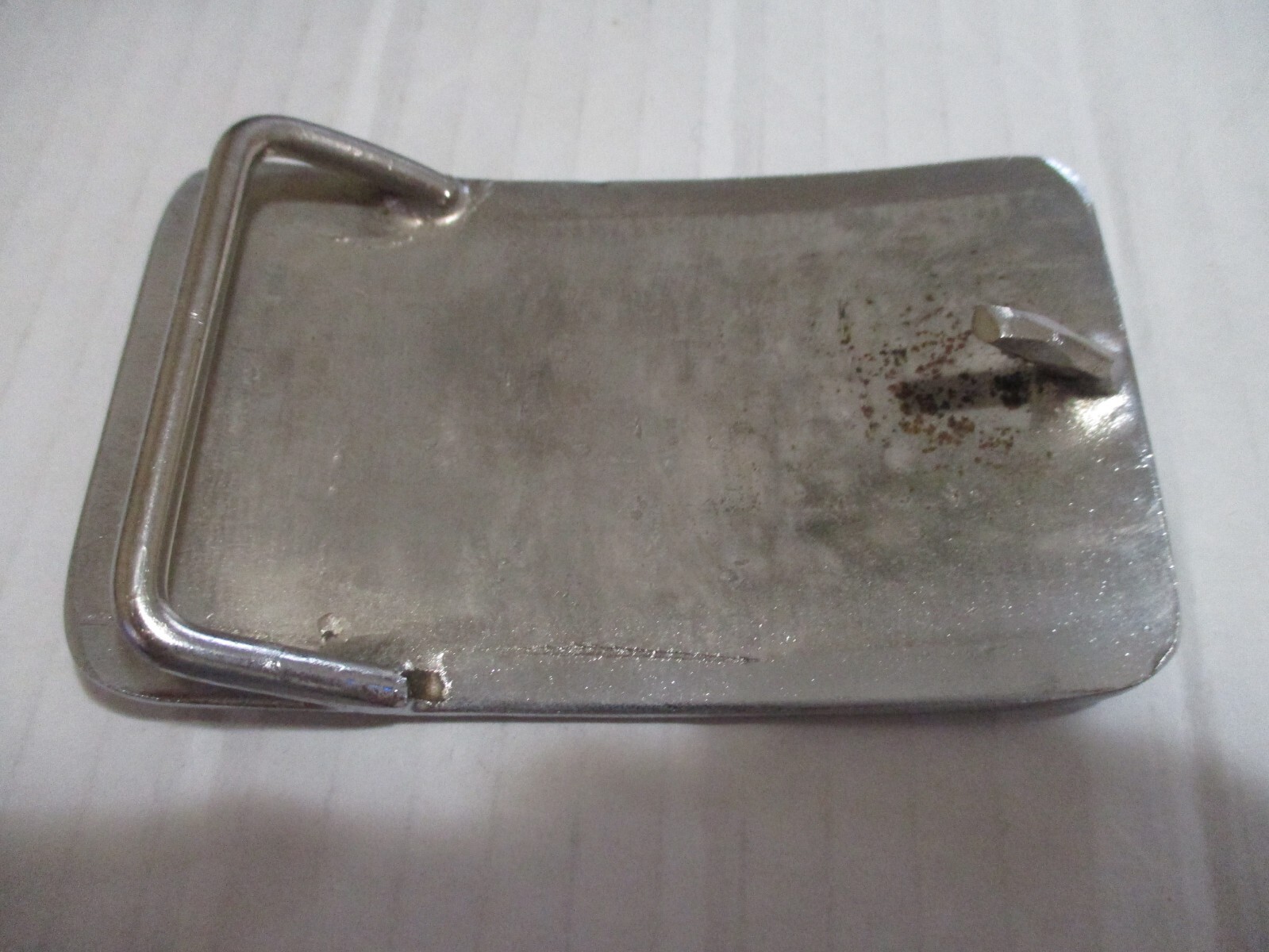 Silver tone Belt Buckle Fighting Gamecocks? Birds, Unused, Unmarked Estate Sale