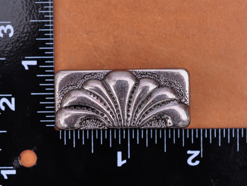 Huge Vintage Silver Flower Western Flair Cowboy Belt Buckle Set Fits 40mm Strap