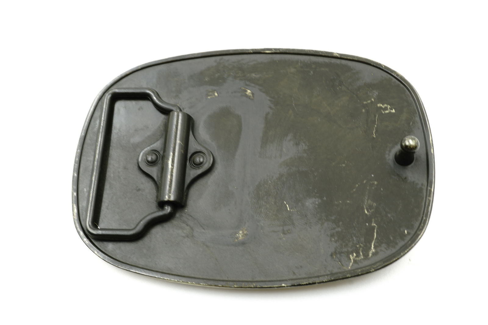 These Colors Don&rsquo;t Run USA U.S. American Flag Patriotic Bronze Plate Belt Buckle