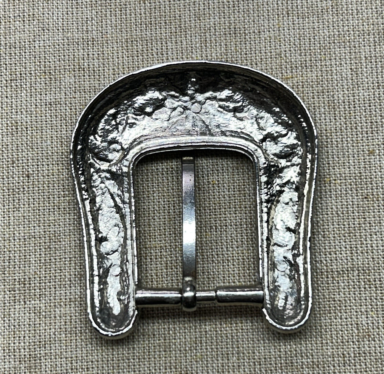 Lot 3 Western Vintage Style Engraved Belt Buckles Silver Tone Floral Scroll