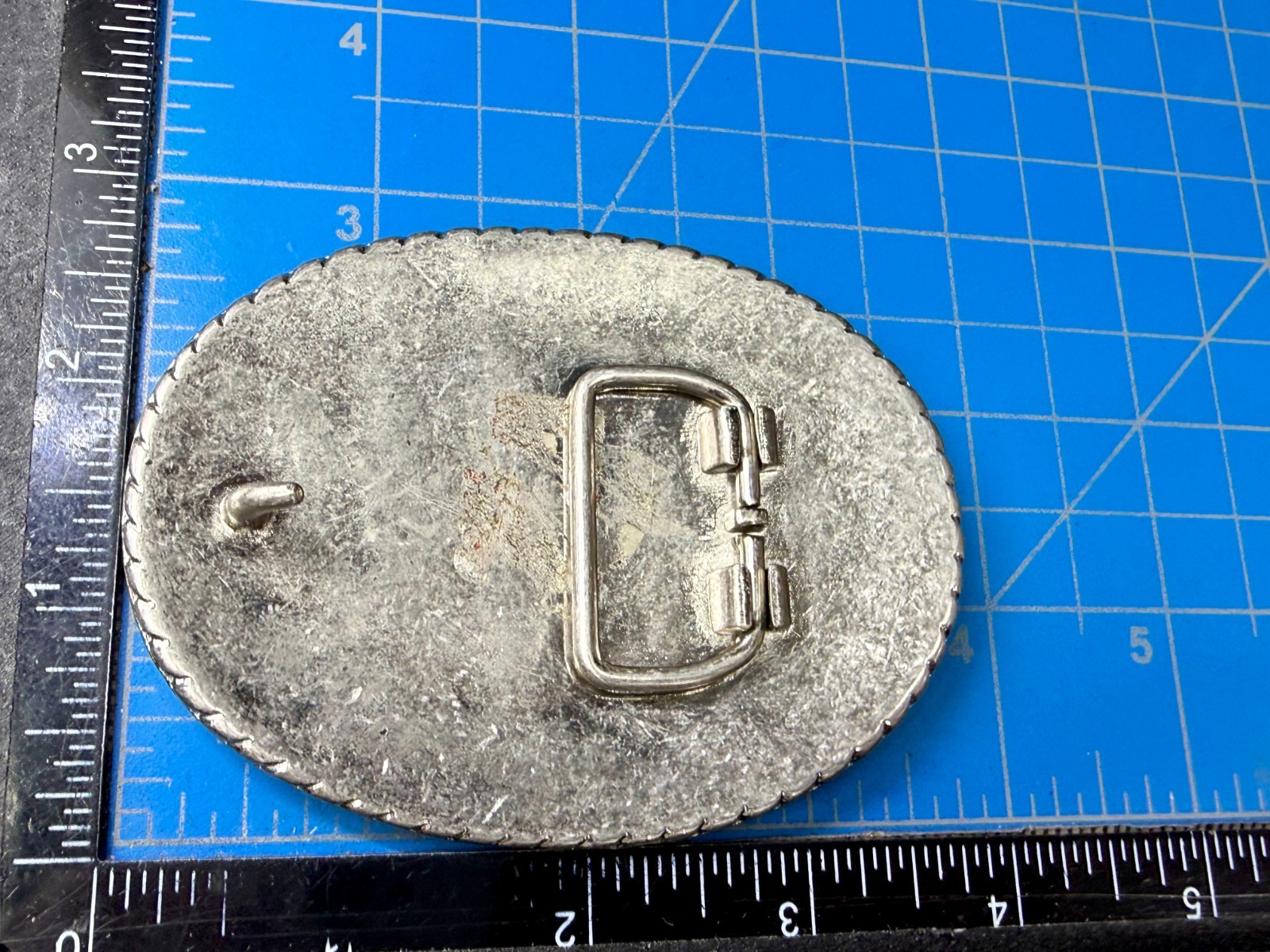 Union Jack UK British Flag Bling 80&rsquo;s Belt Buckle – Missing Rhinestone