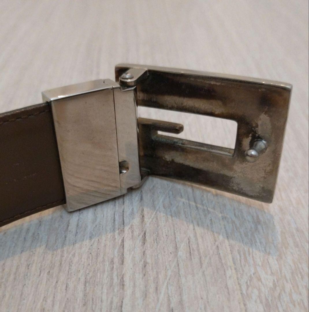 GUCCI buckle belt G Logo Silver hardware Made in Italy Leather Black Brown Men&rsquo;s