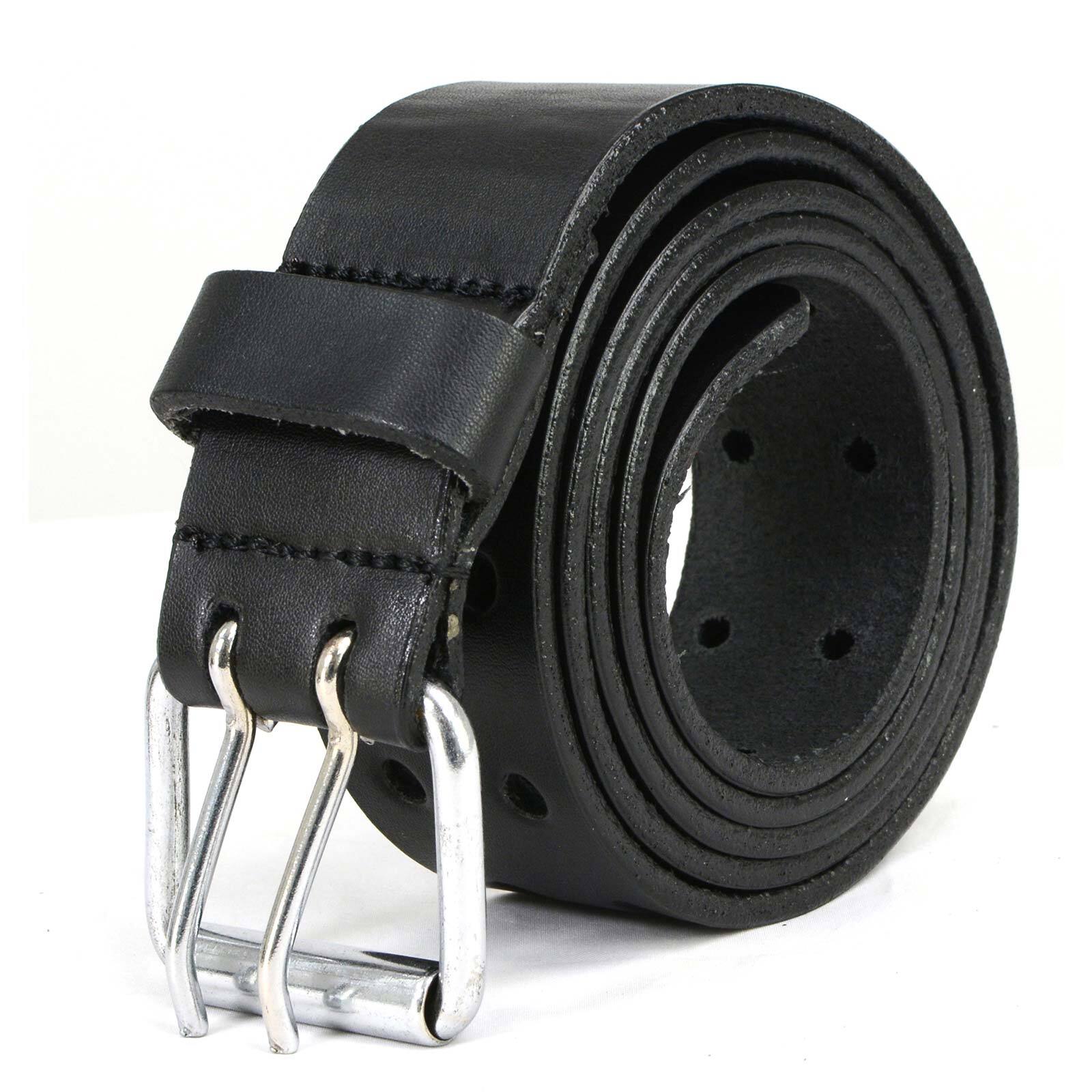 Milwaukee Leather MP7121 Men&rsquo;s Double Prong Genuine Leather Belt w/ Buckle