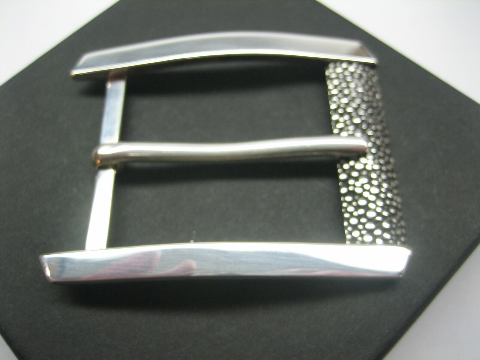 STERLING SILVER 925 BUCKLE AVAILABLE FOR 1&Prime; 1-1/8&Prime; 1-1/4&Prime; 1-3/8&Prime; 1-1/2&Prime; BELTS