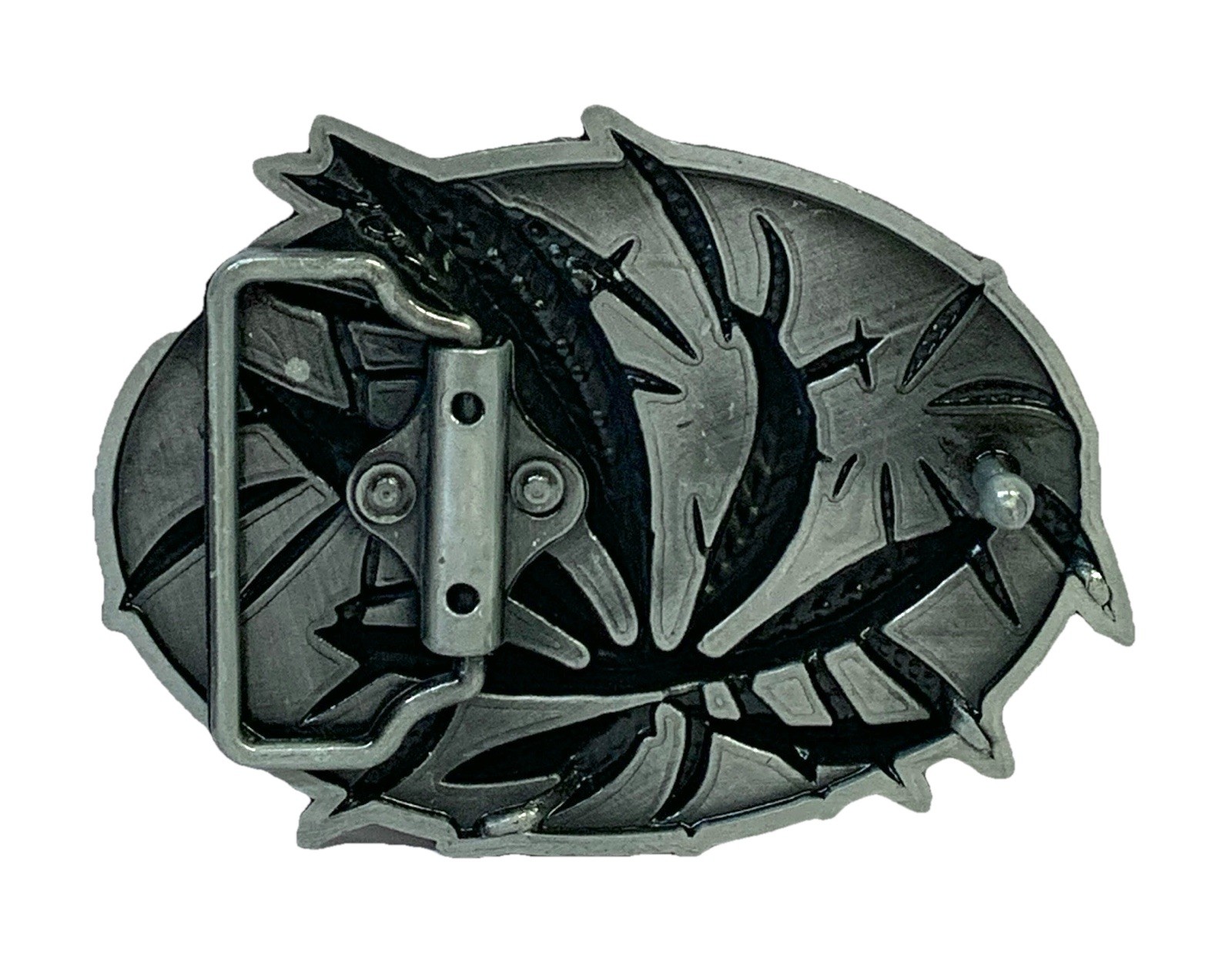 Weed Leaves Marijuana Plant Belt Buckle Pewter 3.5”x 2.5” Fit Up To 1.75” Belt 4