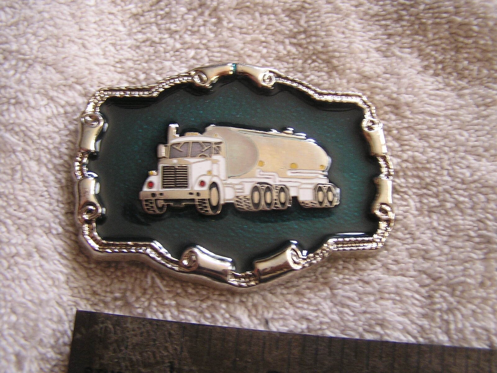 Vintage Belt Buckle Diesel Tanker Truck