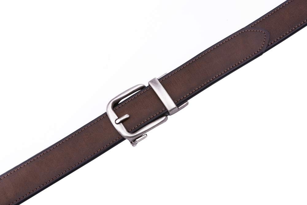 Men&rsquo;s Belt Genuine Leather Dress Belts Ratchet 44/46(42-44waist), Brown2073