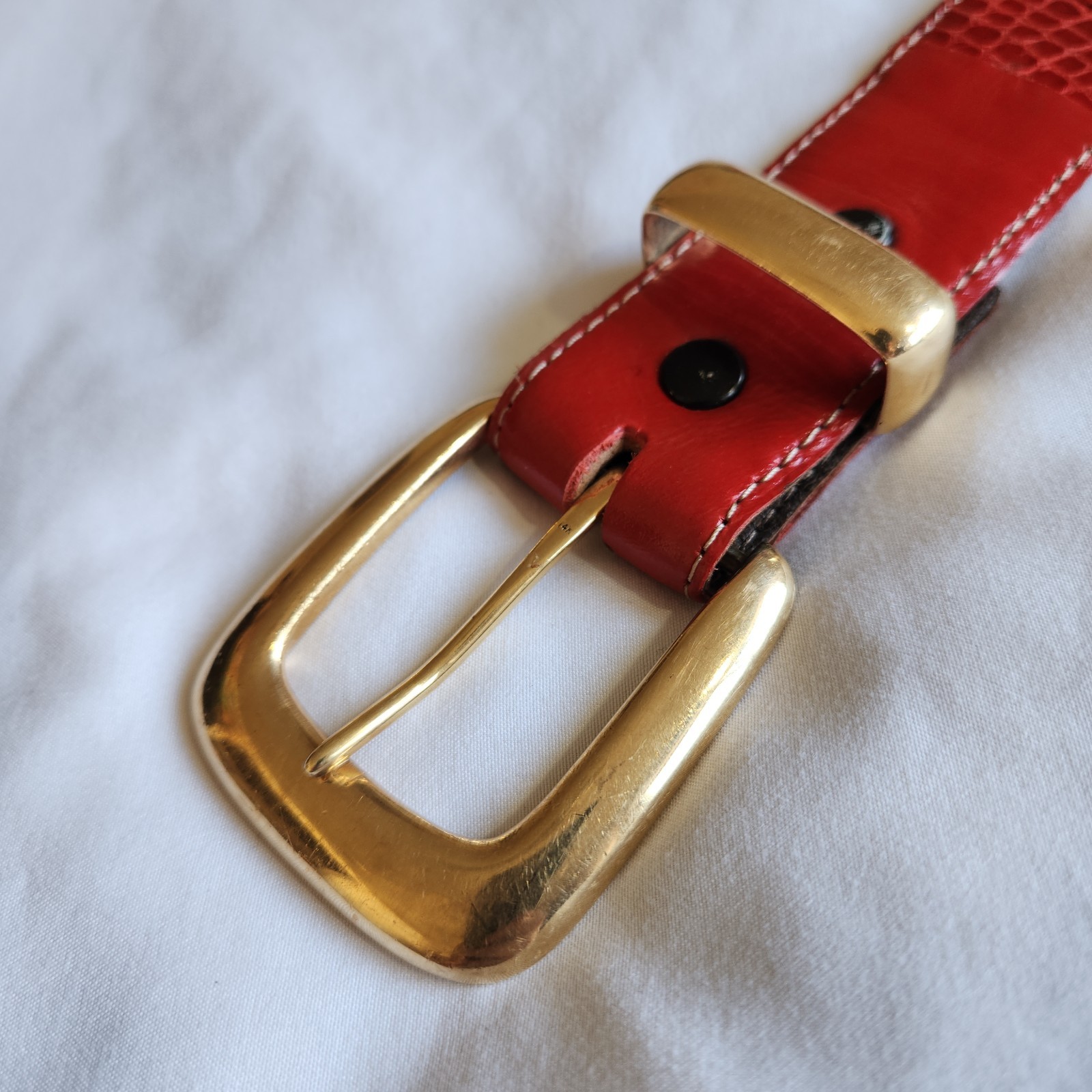 Douglas Magnus Santa Fe 14k Solid Gold 3-Piece Belt Buckle Set Size 34