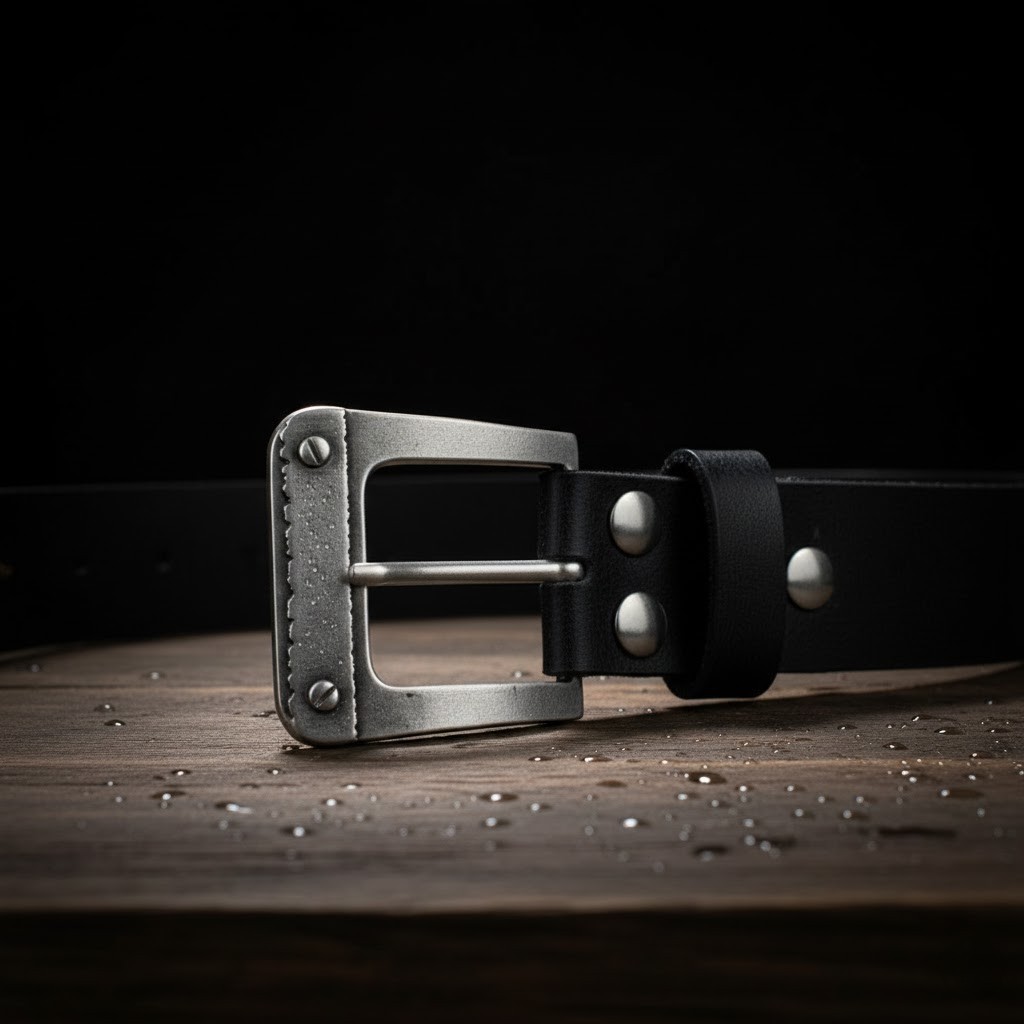 Pin Buckle Belt Buckle with Ornament – Classic Metal Design