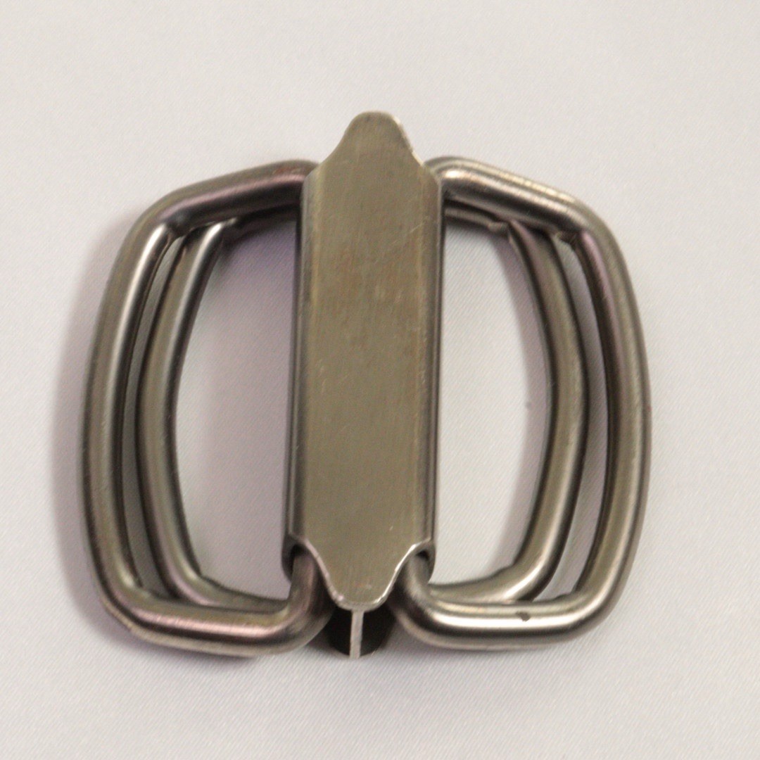 Dolce & Gabbana D&G Logo Silver Tone Metal Belt Buckle For Fabric Belts