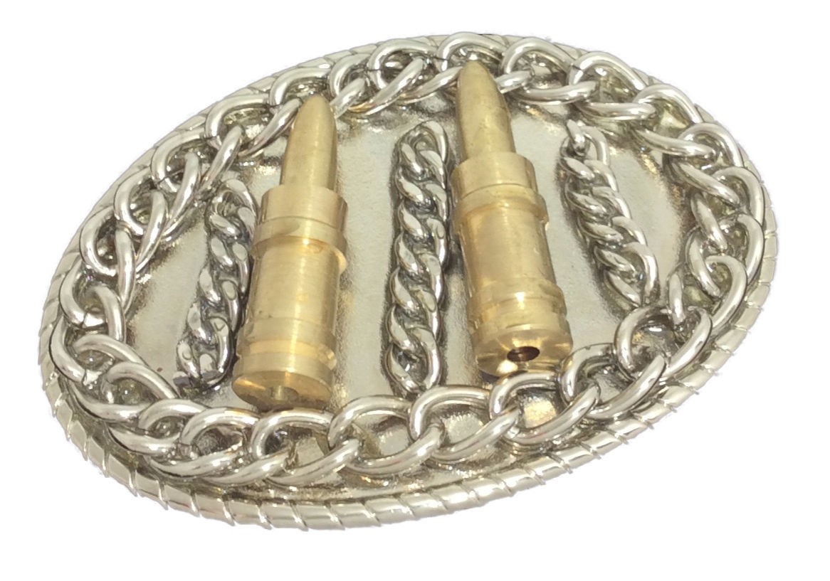 BULLETS METAL NOVELTY BELT BUCKLE MILITARY & WEAPONRY