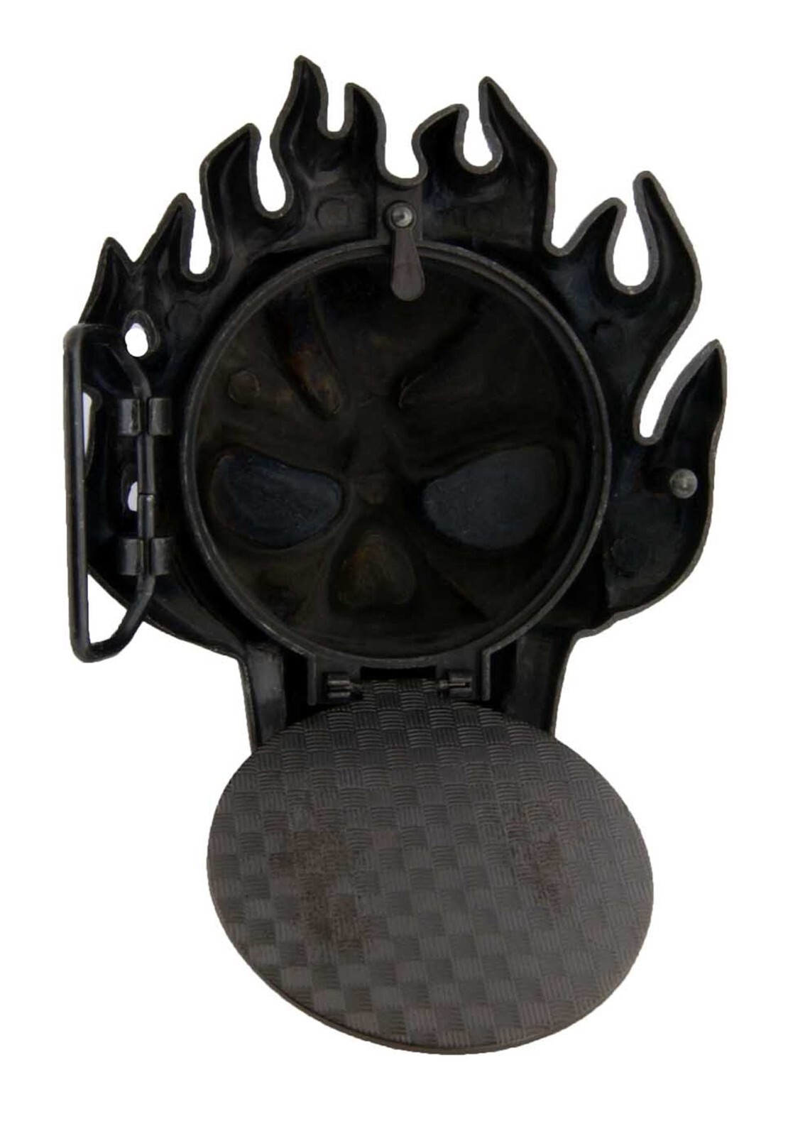 Skull Flaming Blinged Metal Belt Buckle Mens Halloween Party Costume Gift