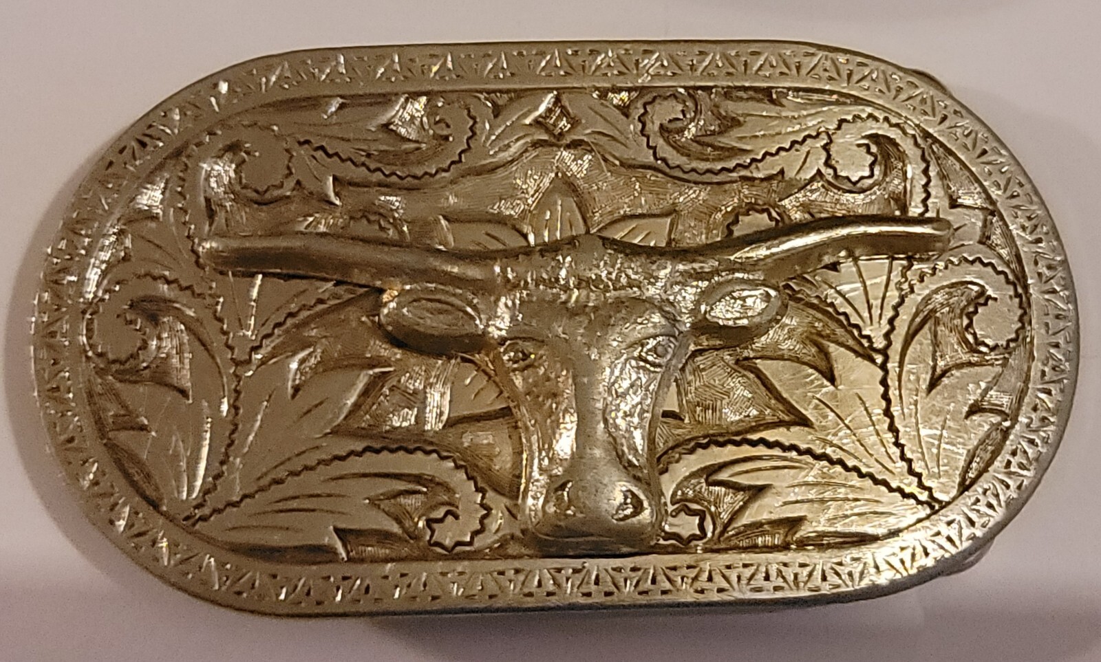 2 ~Raised Steer Head & Zee Series Western Cattle Drive Vintage ADM Belt Buckles