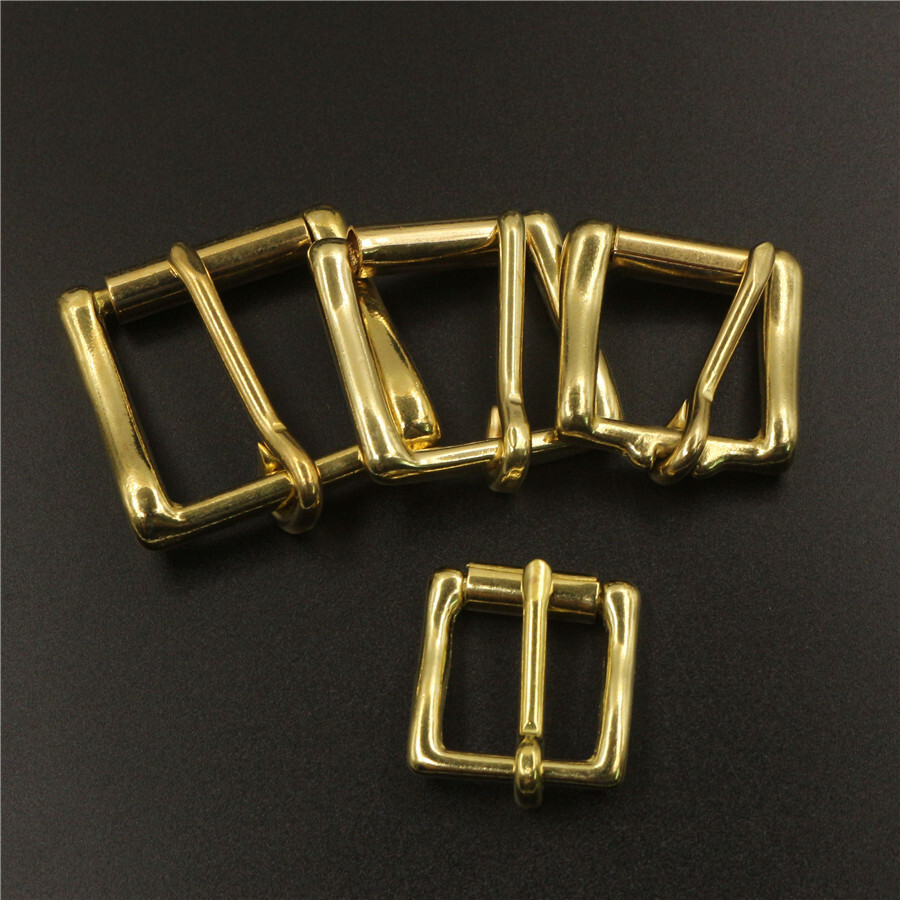 2PCS Heavy Duty Solid Brass Roller Belt Buckle Replacement Inner Wide