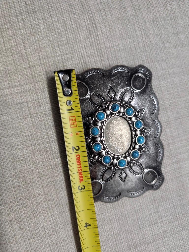 vintage style NATIVE AMERICAN navajo indian SOUTHWESTERN replica belt buckle y2k