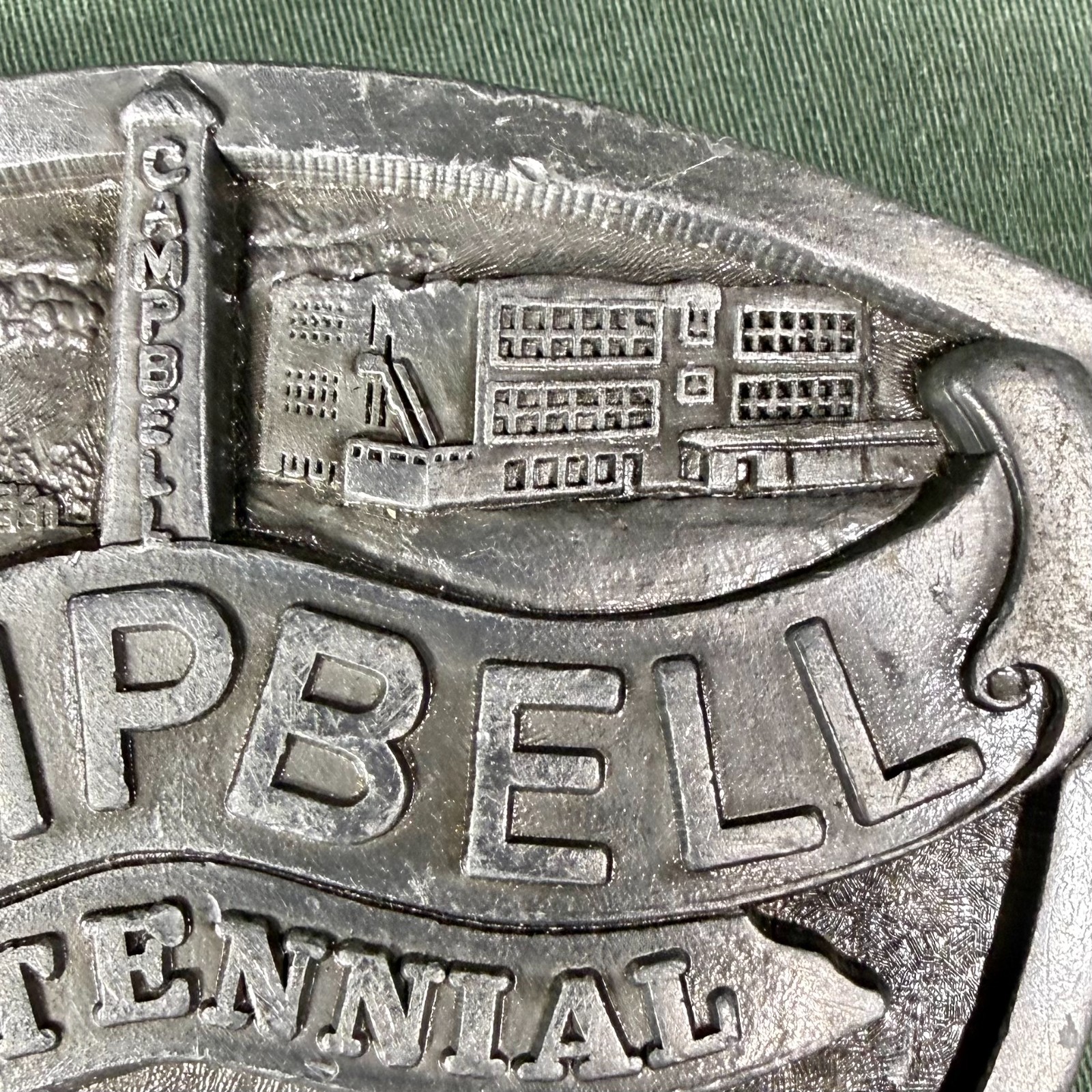 Campbell Nebraska Centennial Belt Buckle 1886–1986 Ltd Ed 200/500 Vintage