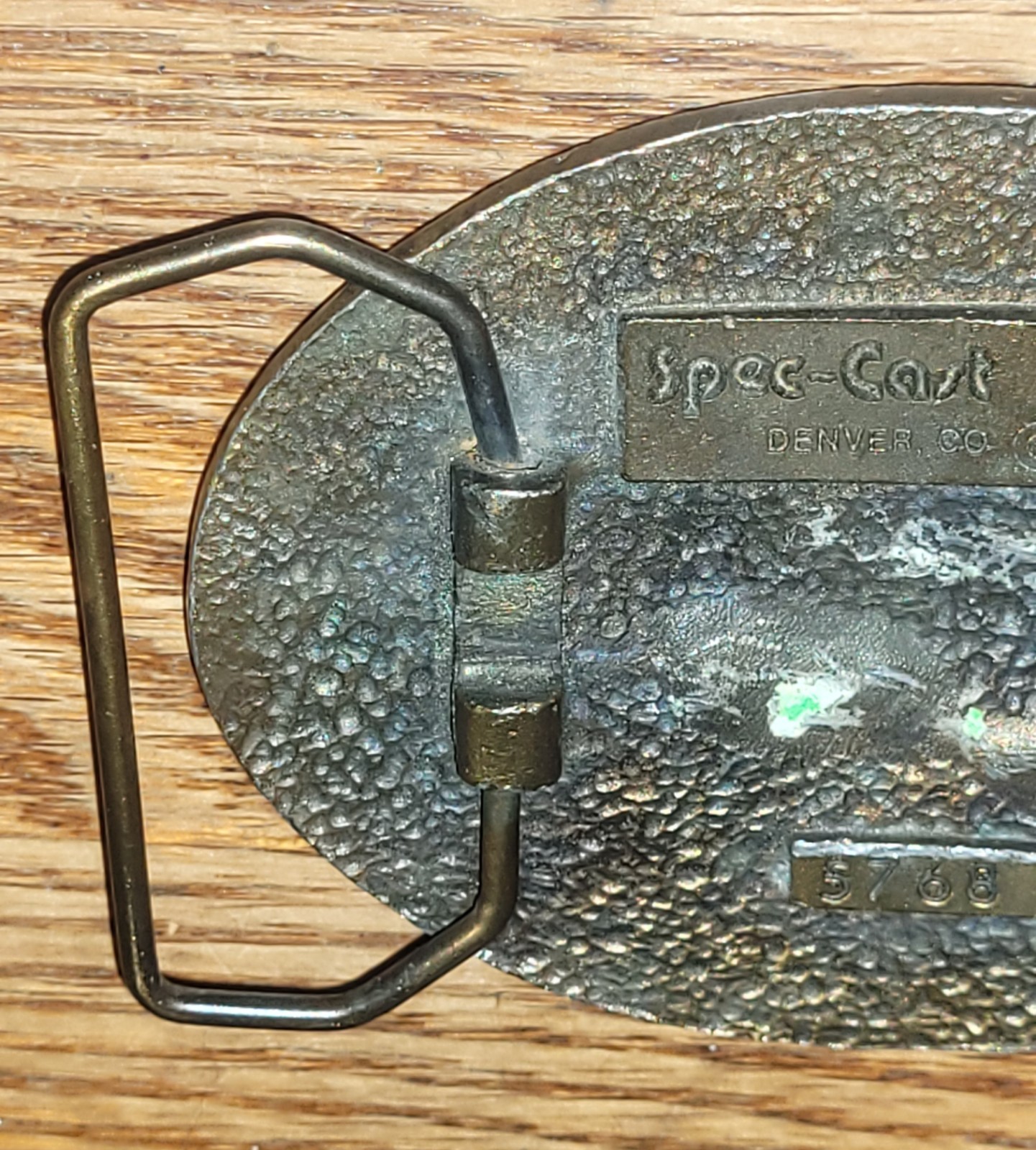 1981 Spec Cast Bull Riding Belt Buckle