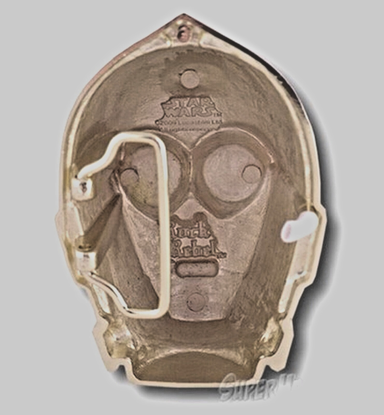 Star Wars Belt Buckle Movie Cosplay Halloween Costume Vintage Men Gold Metal