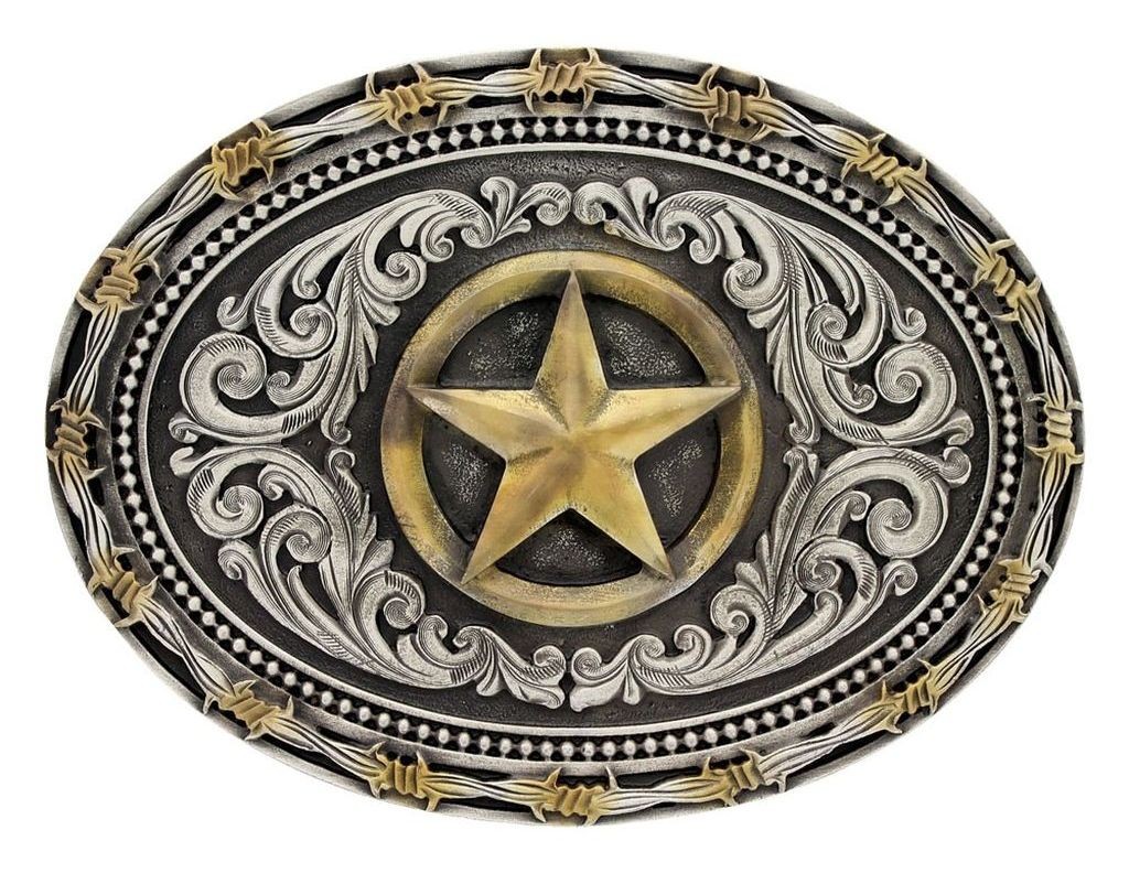 Montana Silversmiths Western Belt Buckle Attitude Texas Star A530