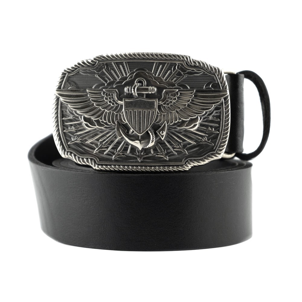 The United States Naval Aviation german silver belt buckle, Marines Navy, USA