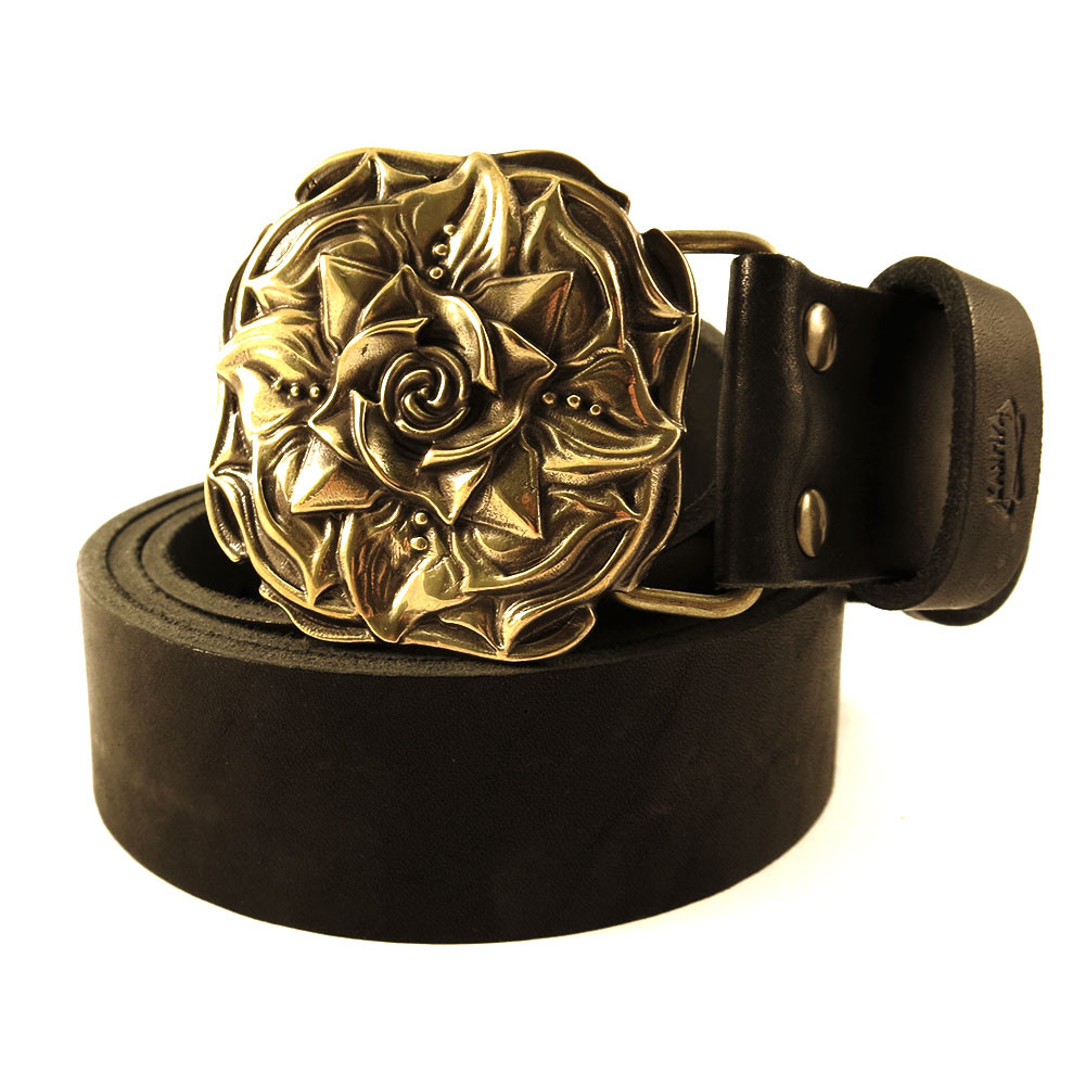 Belt buckle “Rose”; Ornamental belt buckle; Belt buckle for a women;