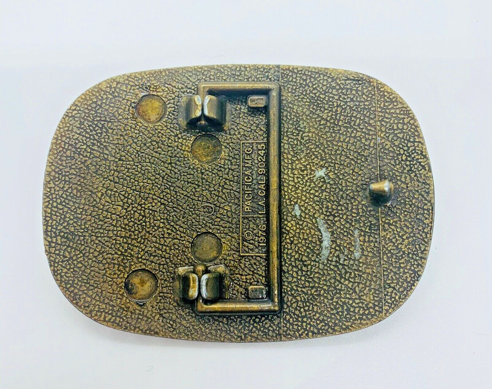 Rushing the Net Tennis Player Racket Ball 1976 Pacifica Vintage Belt Buckle x28