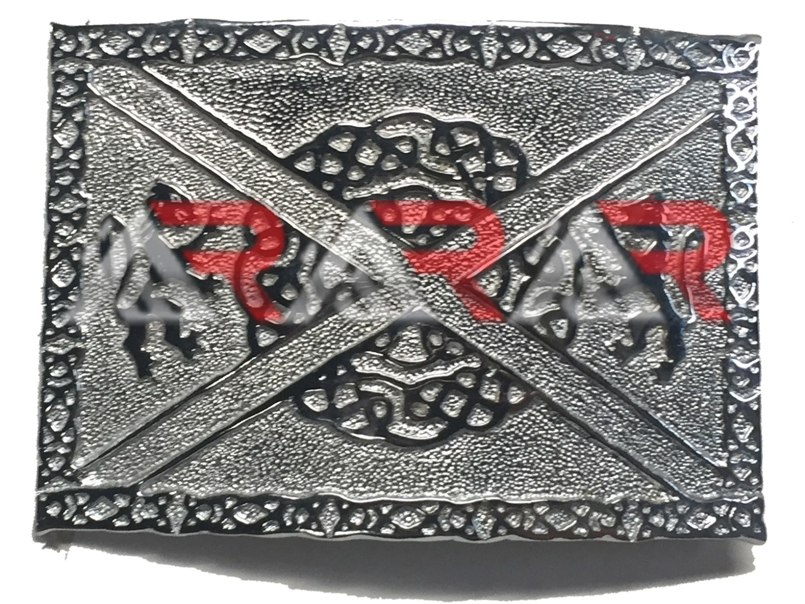 Scottish Buckle Kilts Lion Celtic Knots Belt Classic Kilt Chrome Finish New AAR
