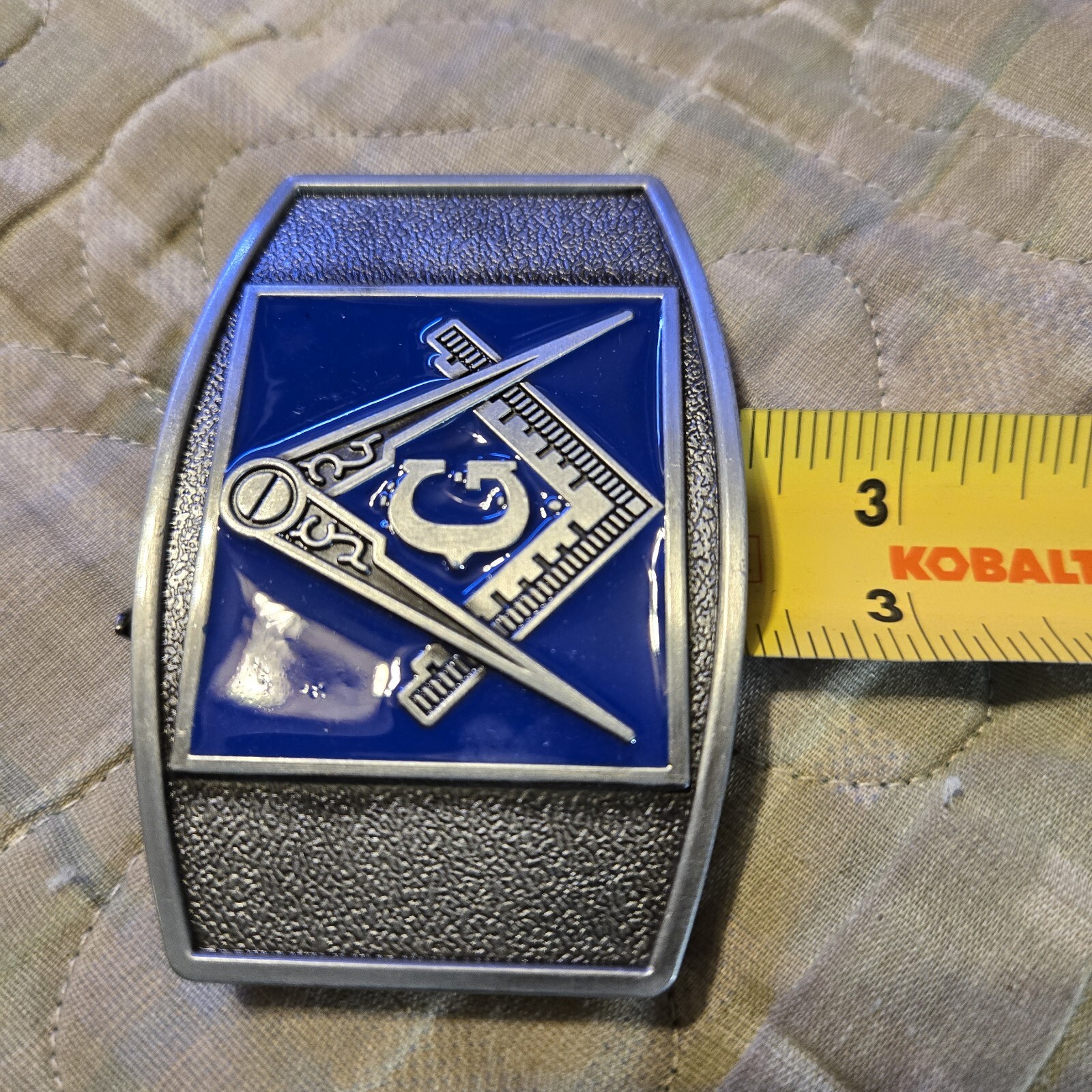 MASON FREEMASONS FREEMASONRY Metal Belt Buckle